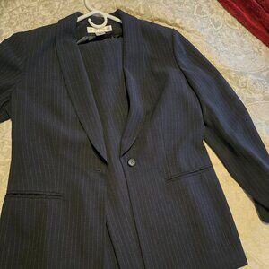 Jones New York Navy Pinstripe Suit